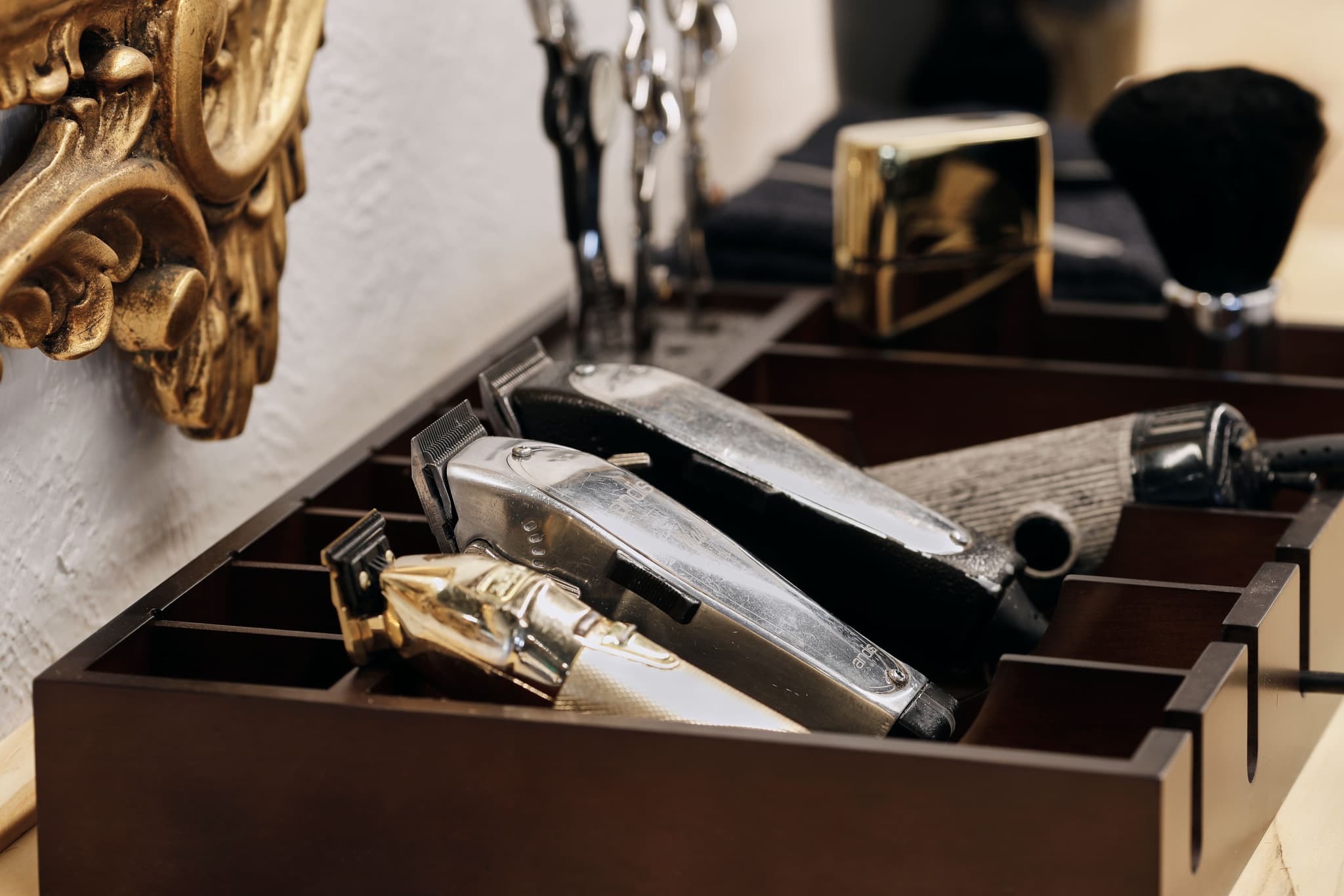 boy getting hair cut